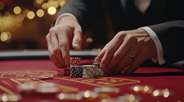 Player interface showing table selection, bet placement, and live dealer communication on 369zk